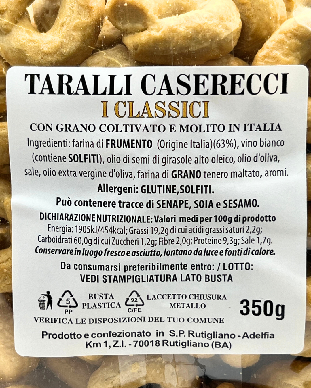 Taralli Caserecci (Classic)