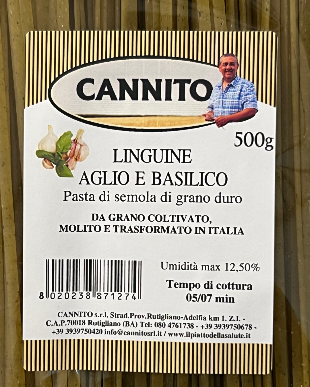 Linguine Aglio e Basilico (Knoblauch und Basilikum)
