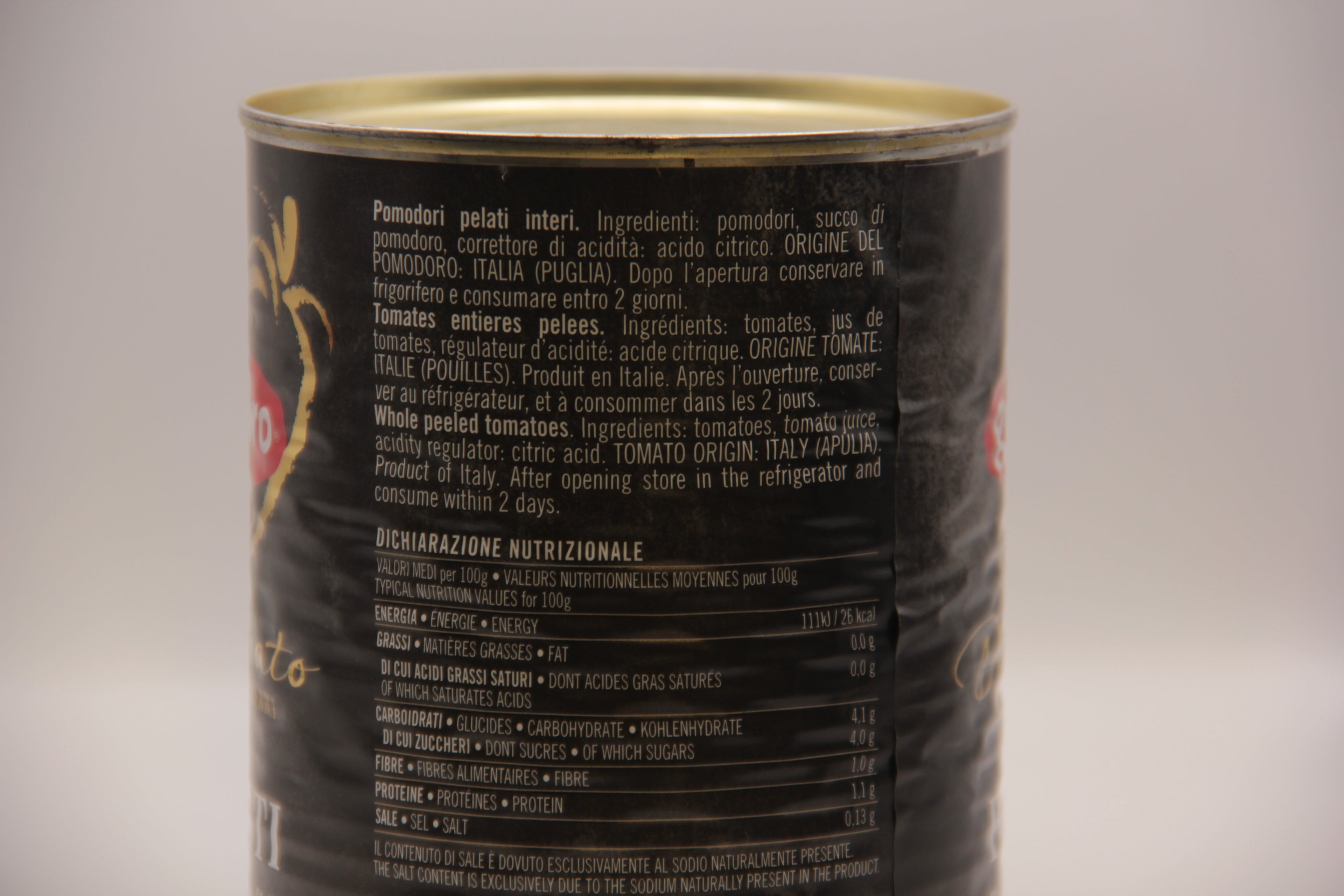 Pomodoro Pelati 800g (Geschälte Tomaten)